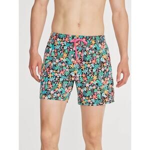 Chubbies The Bloomerangs XS 5.5” Inseam Black Floral Classic Swim Trunk